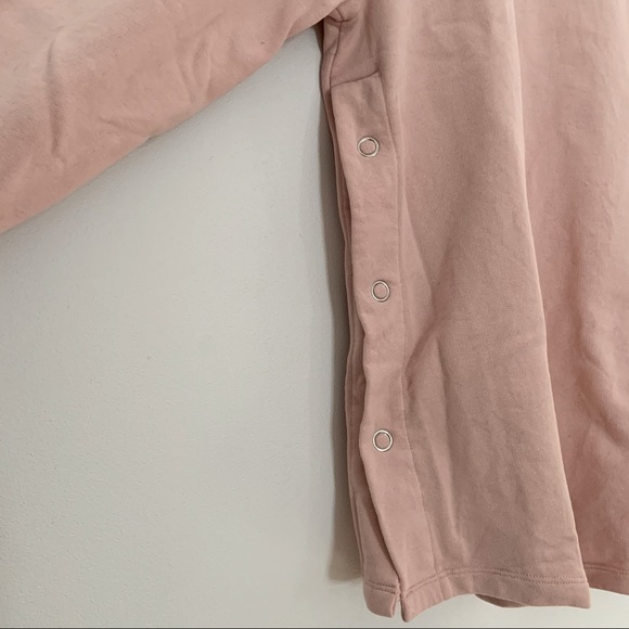 ASOS Maternity nursing sweatshirt with snap side in pink - Picture 4 of 5